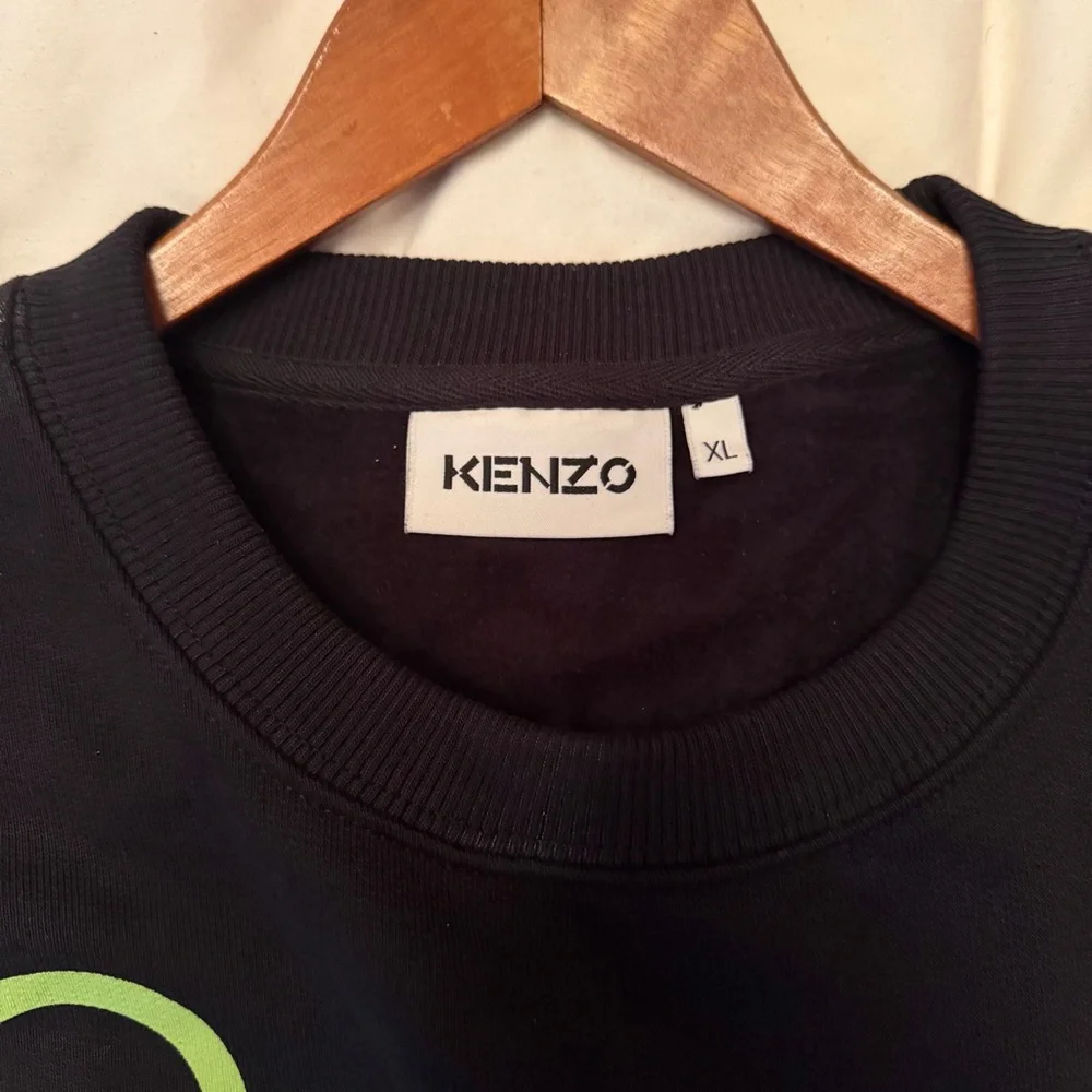 Kenzo Black Sweatshirt with Green Accents - Picture 3 of 6